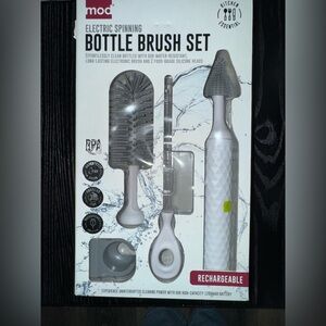 NIB Mod Electric Spinning Bottle & Coffee Cup Brush Set